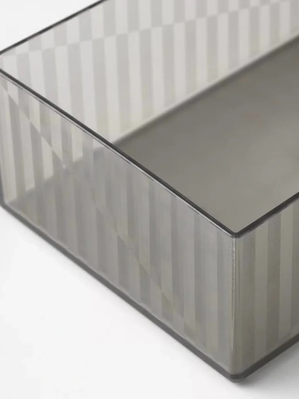 IKEA LILLSTUGA Organizer Bins Set of 2 Dark Gray Storage Boxes New